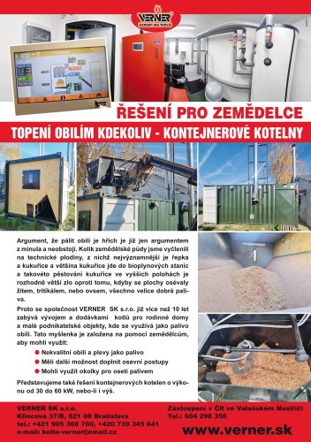 Kontajnerové kotelny na obilí
